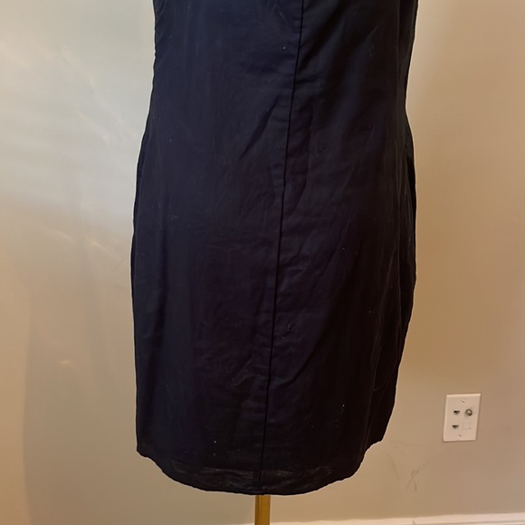 H&M Black Linen Shift Dress Medium - Picture 6 of 6